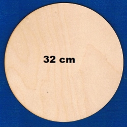 Podkładka okrągła śr.32cm  , koło 32cm , kółko  , np: pod pizzę / SKLEJKA #3mm / podkładka pod tort