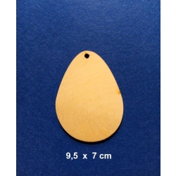 SKLEJKA #3mm Jajko 9,5x7cm , zawieszka / jajko ze sklejki