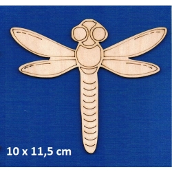 SKLEJKA #3mm Ważka 10x11,5cm  / seria owady /  0465 / grawer