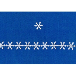 Śnieżynka 3x3cm aplikacja  , BIAŁA    Cena za 1metr ( 38szt )