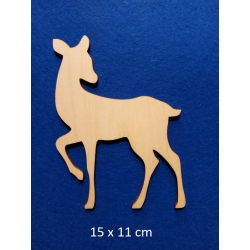 SKLEJKA #3mm Sarenka 15x11cm , kolekcja : zwierzątka leśne , sarna / 0325