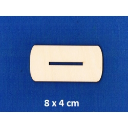 SKLEJKA #3mm Podstawka 8x4cm , stojak na wycinanki o grubości 3mm. / 01313