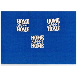 BEERMATA #1,5mm  / HOME SWEET HOME     5x5cm   kmpl.3 sztuki , SCRAPBOOKING,  birmata,tekturka