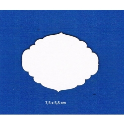 BEERMATA #1,5mm Tabliczka 7,5x5,5cm , scrap, birmata, tabliczka chmurka / 0444