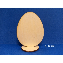 Jajko 10cm Wielkanocne z podstawką  SKLEJKA #3mm / jajko na podstawce fi 5cm.