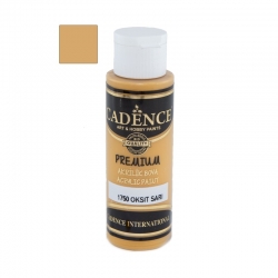 Farba akrylowa Premium 70ml, oxide żółty  /1750  półmatowa