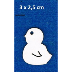 Kurczak 3x2,5cm / SCRAPBOOKING , tekturka / BEERMATA #1,5mm,  birmata