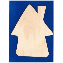 SKLEJKA #3mm Domek 50x40cm DUŻY   chatka