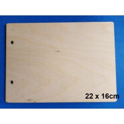 SKLEJKA #3mm Deseczka 22x16cm /  okładka 22x16 /  z otworami  rozstaw dziurkacza