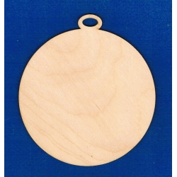 Bombka 16cm , koło z zawieszką   , medal, kółko , bańka / SKLEJKA #3mm