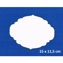 BEERMATA #1,5mm Tabliczka 15x11,5cm , scrap, birmata, tabliczka chmurka / 0959