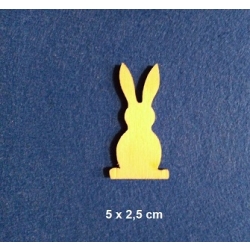 SKLEJKA #3mm Królik 5x2,5cm , zajączek 5x2,5cm / nr. V