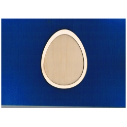 SKLEJKA #3mm Jajko 14x10,5cm szerokie z ramką  szerokość ramki 0,7cm