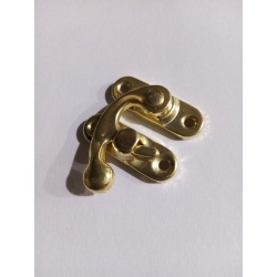 Zamknięcie 3,4x2,8cm   ozdobne, zatrzask 3,4x2,8cm  A032/ZŁ/ okucia metalowe  do pudełek