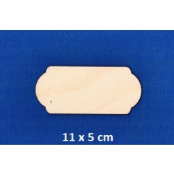SKLEJKA #3mm Tabliczka 11x5cm ozdobna zaokrąglone rogi / 1212