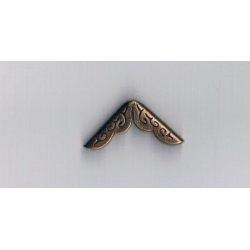 Narożnik 2x2cm metalowy 2x2cm CIEMNY ( C128  ) album, okładka , akcesoria introligatorskie