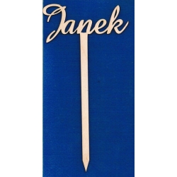 Janek 21x11cm , topper na tort / SKLEJKA #3mm