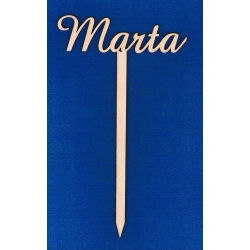 SKLEJKA #3mm Marta topper na tort , do kwiatów / 20,5x12cm  / 8150