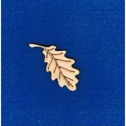 Listek , liść dębu  7,5x3,5 cm