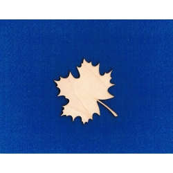 Liść , listek klonu 7,5x7 cm