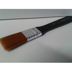 Pędzel  nylonowy  płaski szeroki  2cm , czarny / pędzel syntetyczny, pędzel płaski, pędzel 2cm