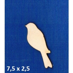 SKLEJKA #3mm Ptaszek 7,5x2,5cm / nr I / 0065