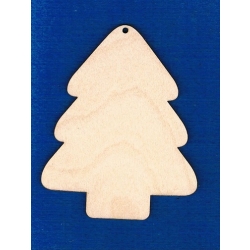 SKLEJKA #3mm Choinka 10x8cm  choinka zawieszka / IV