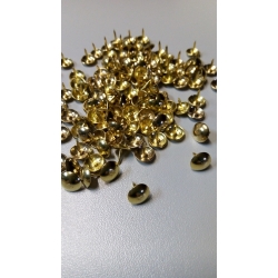 Gwóźdź dekoracyjny  8x8mm /  pinezka  złota  /   CENA 1szt