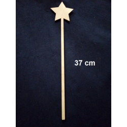 SKLEJKA #3mm Gwiazdka na patyku 37cm różdżka wróżki, wróżka,księżniczka, / 04456 / Gwiazdka ozdobna Boże Narodzenie
