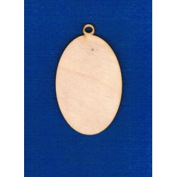 SKLEJKA #3mm Bombka  6,5x4cm , owal, medalion 6,5 zawieszka , bańka owalna
