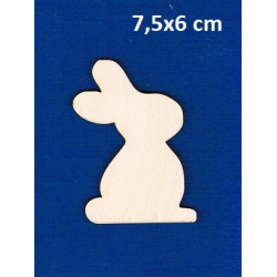 Królik , zajączek 7,5x6cm / Wielkanoc / sklejka #3mm / III pluszak , zając