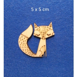 SKLEJKA #3mm Lis 5x5cm , lisek / seria zwierzątka leśne / 0235