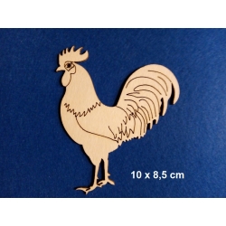 BEERMATA #1,5mm Kogut 10x8,5cm - SCRAP, birmata,tekturka BIAŁA / 1199