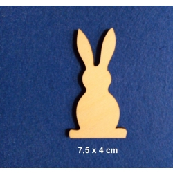SKLEJKA #3mm Królik 7,5x4cm , zajączek 7,5x4cm / nr. V