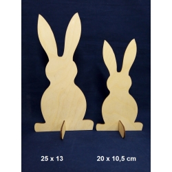 SKLEJKA #3mm Królik , zjączek na podstawce komplet 2szt /  20 i 25cm  /  25145
