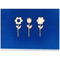 Kwiat, kwiaty, łąka 3szt  h-10cm