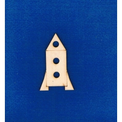 Rakieta   7,5x4,5 cm , kosmos, statek kosmiczny itp.
