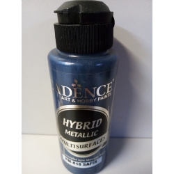 Farba hybrydowa metaliczna 120ml,  SZAFIROWY  818 METALIK