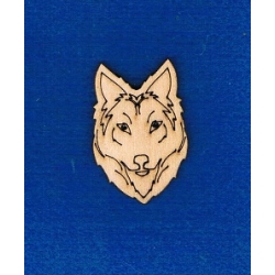 Wilk , głowa średnia  5x3,3cm