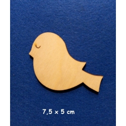 SKLEJKA #3mm Ptaszek 7,5x5cm Dekormania / oczko / 0950