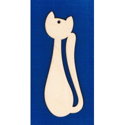 SKLEJKA #3mm Zakładka zawieszka kot  16,5x6cm  ( nr.3 ) zawieszka kot