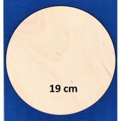 SKLEJKA #3mm Koło 19cm / kółko 19cm, podkładka 19cm  / 0444