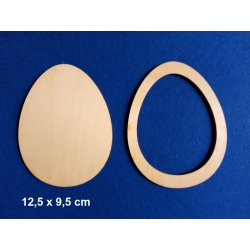 SKLEJKA #3mm  Jajko 12,5x9,5cm  z ramką komplet. / 12874
