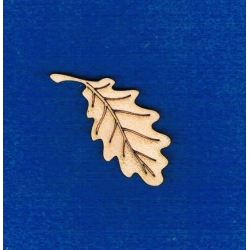 Listek , liść dębu  10x4,5 cm