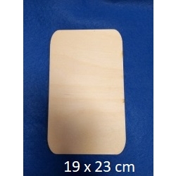 SKLEJKA #3mm Podkładka 23x19cm , deseczka 23x19cm zaokrąglone boki / 5505