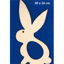 Królik , zajączek 30x16cm  / Wielkanoc / sklejka #3mm / IV jajko , zając