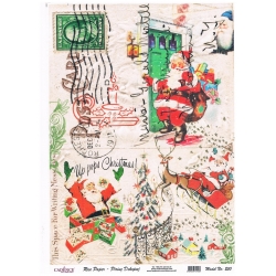 Papier ryżowy format A4 ( 250 ) Mikołaj