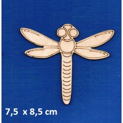 SKLEJKA #3mm Ważka 7,5x8,5cm / seria owady / 0345 / grawer