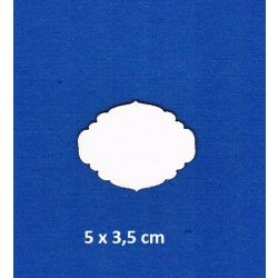 BEERMATA #1,5mm Tabliczka 5,5x3,5cm , scrap, birmata, tabliczka chmurka / 02525