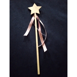 SKLEJKA #3mm Gwiazdka na patyku 37cm różdżka wróżki, wróżka,księżniczka, / 04456 / Gwiazdka ozdobna Boże Narodzenie